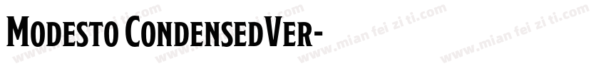 Modesto CondensedVer字体转换